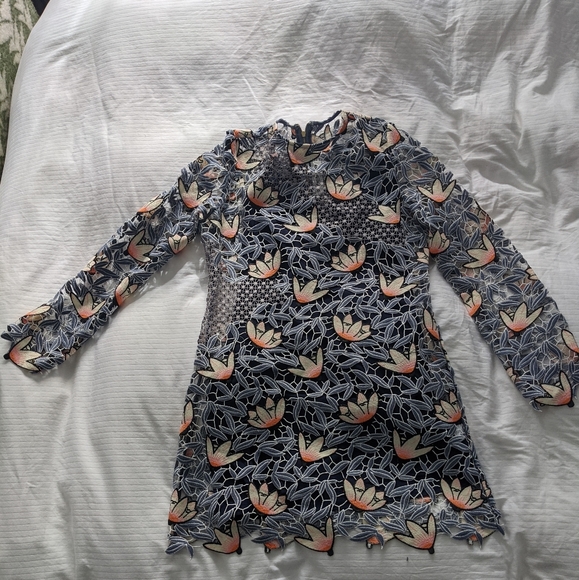 Self Portrait Patchwork Mini Dress - Picture 4 of 4